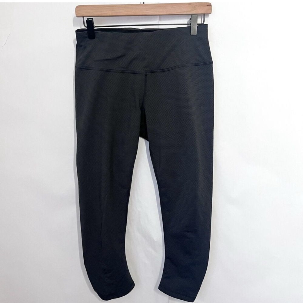 Prana Women's Leggings Size M Gray Cropped Skinny Mid Rise